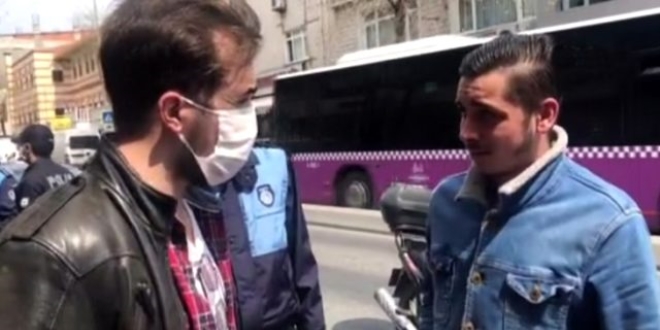 Polisten maske tepkisi: Suriyelilere virüs bulaşmıyor mu?