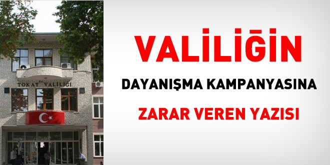 Valiliin, Milli Dayanma kampanyasna zarar veren yazs