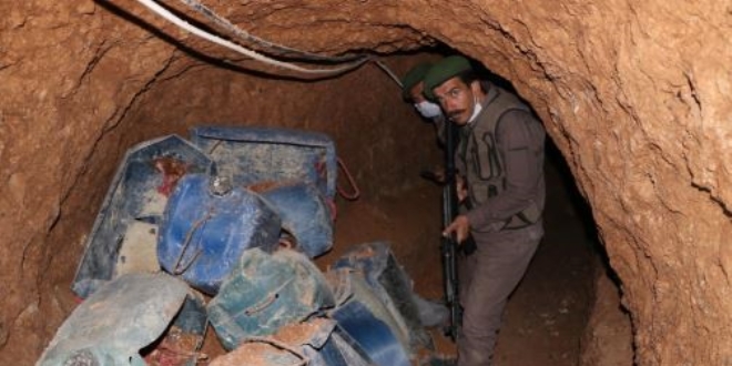 Suriye'de terristlerin kulland 4 bin tnel, imha edildi