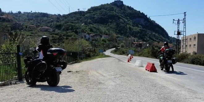 Kastamonu'ya gelen 3 motosiklet sürücüsüne 9 bin 450 lira ceza