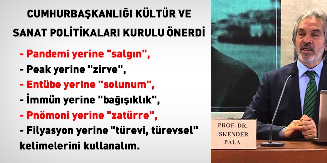 CB Kültür Politikaları Kurulundan Türkçe kelime önerileri