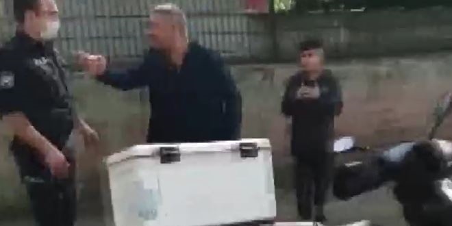 Yasağa uymayan motosikletli ile polis arasında kovalamaca
