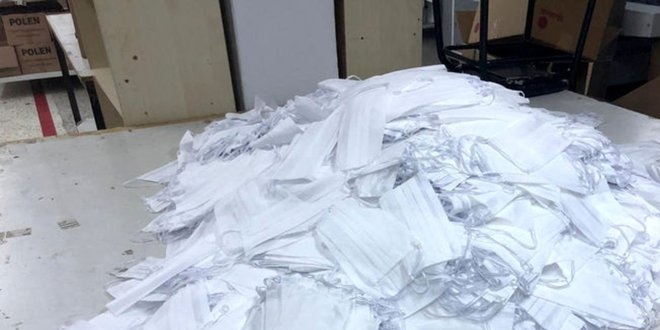 İstanbul'da kaçak üretilen 16 bin maskeye el konuldu