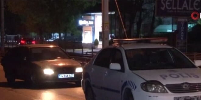Çalıntı araçla polisin üzerine gitti