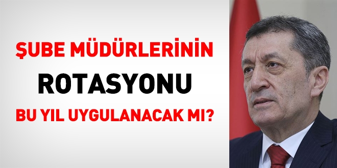 Şube müdürleri rotasyonu bu yıl uygulanacak mı?