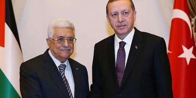 Erdoğan, Filistin Devlet Başkanı ile telefonda görüştü