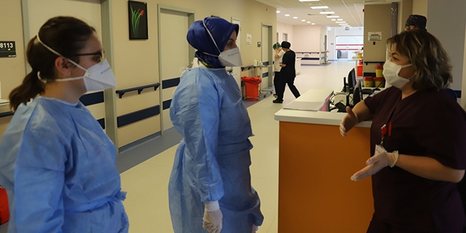 Hastanedeki personele psikiyatri kliniğinden destek