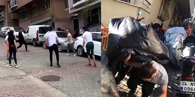 Kısıtlamayı deldiler, polis sireni duyunca brandanın altına saklandılar