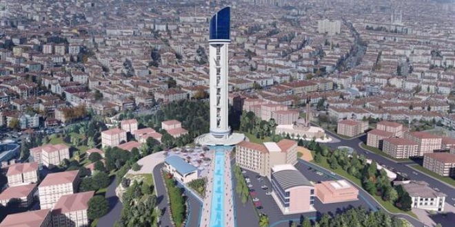 Keçiören Kulesinde çalışmalar yeniden başladı