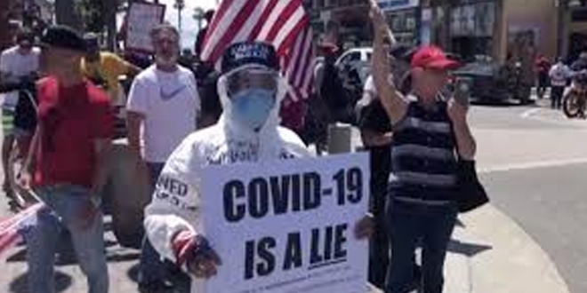 'Evde kal' uygulamasını protesto eden grubun lideri koronavirüse yakalandı