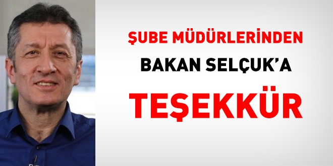 ube Mdrlerinden Bakan Ziya Seluk'a teekkr