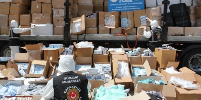 Yurt d���na t�bbi malzeme ka��racakken yakaland�lar!