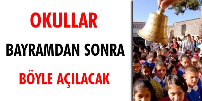 Okullar bayramdan sonra böyle açılacak... İşte son karar
