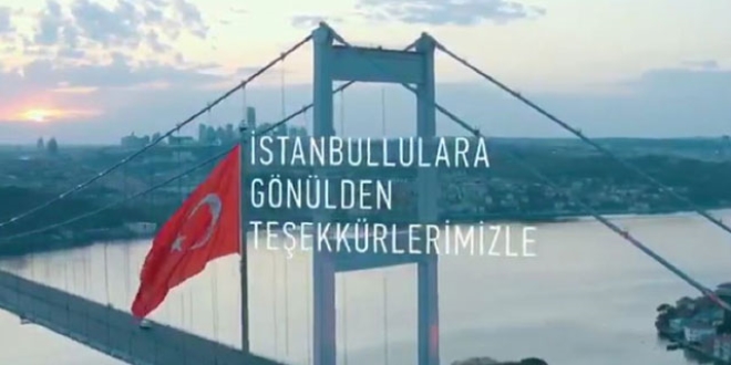 İstanbul Valisi'nden İstanbullulara teşekkür videosu