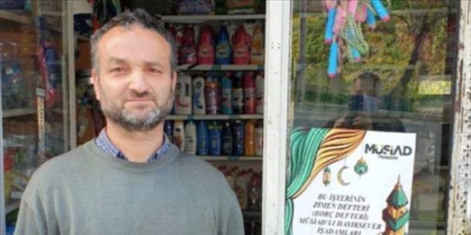 MÜSİAD üyeleri bakkalların veresiye defterlerindeki borçları ödüyor