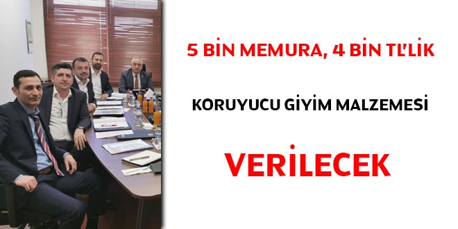 5 bin memura, 4 bin TL'lik korucuyu giyim malzemesi verilecek