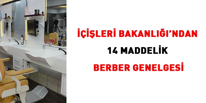 İçişlerinden berber, güzellik salonu ve kuaförlerle ilgili genelge