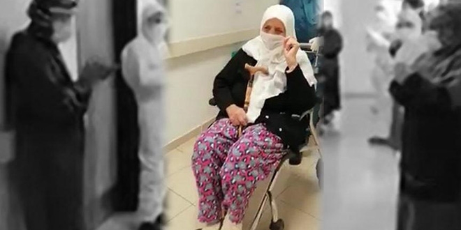 93 yaşındaki hasta koronavirüsü yendi