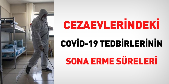 Cezaevlerindeki Covid-19 tedbirlerinin sona erme sreleri