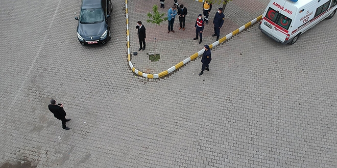 Karantina altındaki köy drone ile kontrol ediliyor