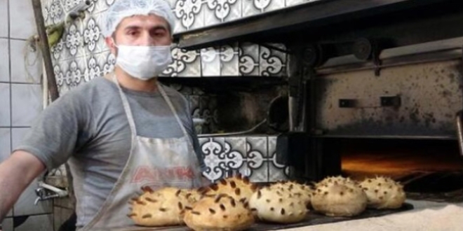 Korona virüsü şeklinde ekmek üretti