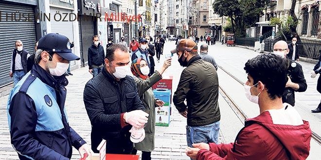 'Maske' zorunluluğu İstiklal'i rahatlattı