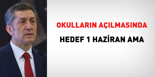 Bakan Seluk: Okullarn almasnda hedef 1 Haziran