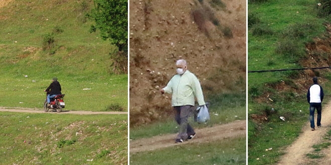 Karantina altındaki mahalleden böyle çıktılar!