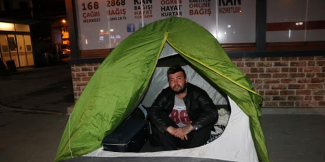 Çadırda kalan vatandaşla ilgili Emniyetten açıklama