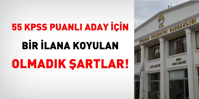 Belediyenin, 55 KPSS puanlı adayı almak için ilanda çevirdiği filmler