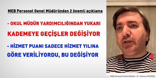 Personel Genel Müdüründen tüm öğretmenleri ilgilendiren 2 önemli açıklama