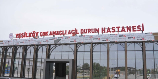 Tabela konuldu: Yeşilköy Çok Amaçlı Acil Durum Hastanesi