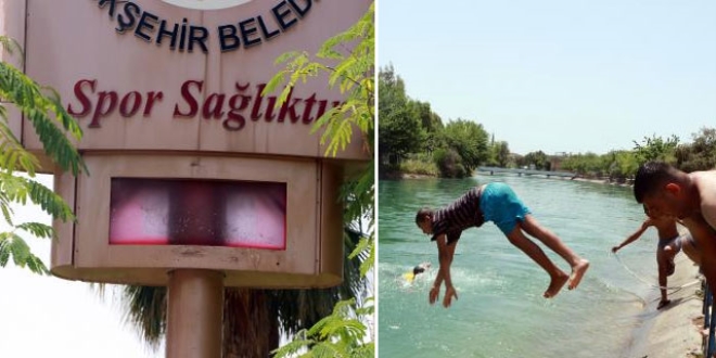Adana'da sıcaktan termometreler patladı