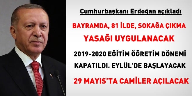 'Bayramda 4 gün boyunca 81 ilde sokağa çıkma yasağı olacak'