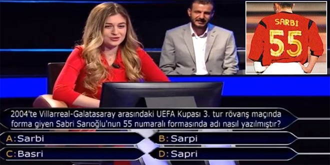 Kim Milyoner Olmak İster'de 'Sabri' sorusu