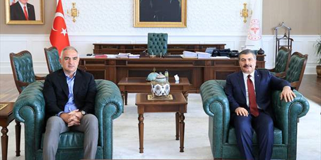 Bakan Ersoy ve Sağlık Bakanı Koca normalleşme sürecini görüştü