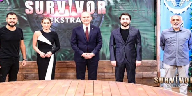 İçişleri Bakanı Soylu'dan Survivor Extra'ya ziyaret