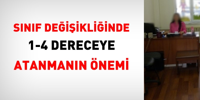 Hizmet snf deiikliinde 1-4 dereceye atanmann nemi