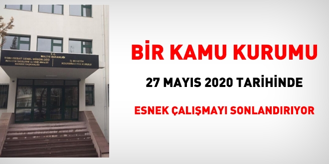 Bir kamu kurumu, esnek çalışmayı sonlandırıyor