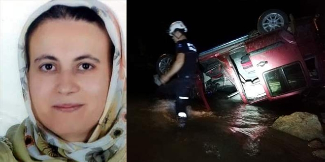 Alanya'da köprüden çaya devrilen hafif ticari aracın sürücüsü öldü