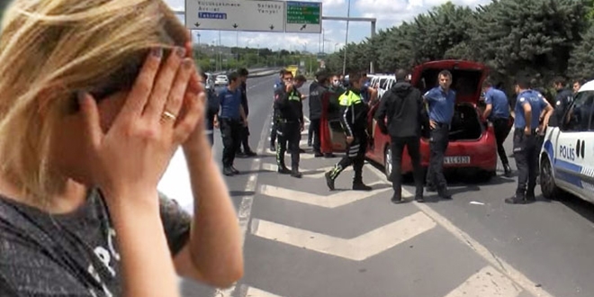 'Dur' ihtarına uymadı patlak lastikle kilometrelerce kaçtı