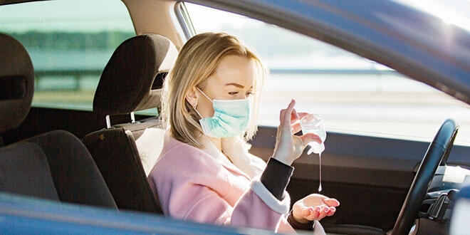 Arabalardaki dezenfektana dikkat