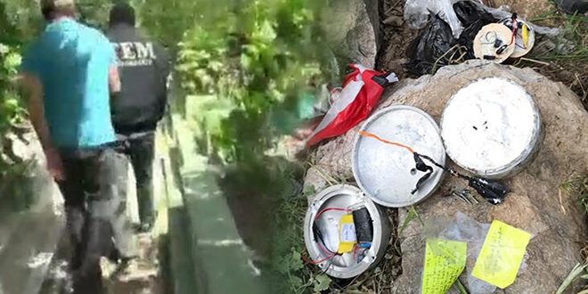Mezarlıkta bulunan PKK bombasına Türkiye'de ilk kez rastlandı