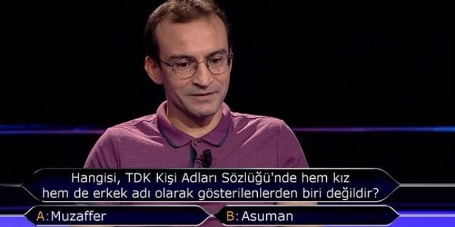 Kim Milyoner Olmak İster'de sorulan TDK sorusu merak konusu oldu