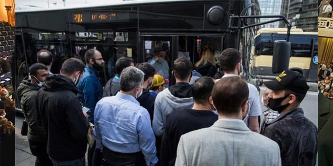 Yüzde 50 sınırlama kalktı, toplu taşımada yoğunluklar yaşandı