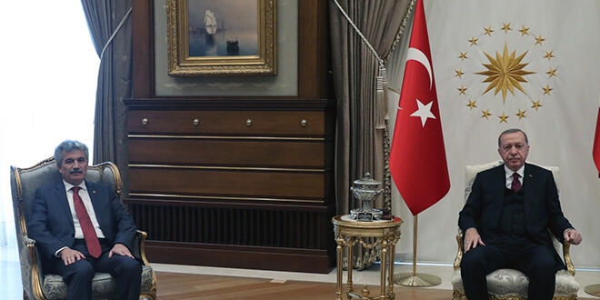Erdoğan, AYM ve Danıştay Başkanı'nı kabul etti