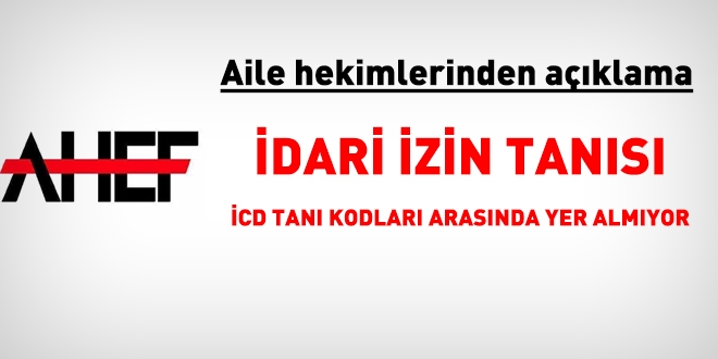 Aile Hekimleri: Kronik hasta yazısında icd tanı kodları yok