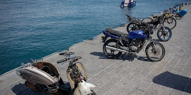 �stanbul Bo�az�'ndan motosiklet bile ��kt�