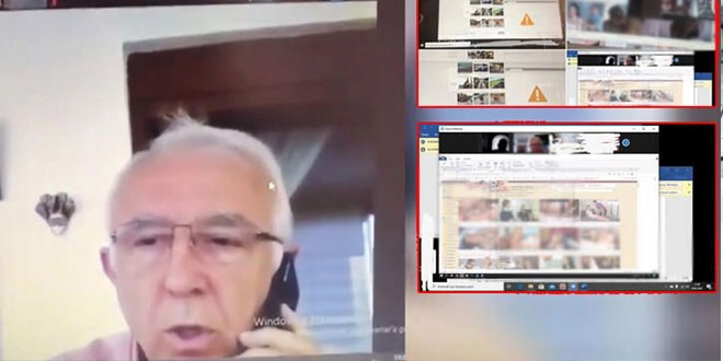 Online sınavda 'ahlaksız yayın' iddiası istifa getirdi