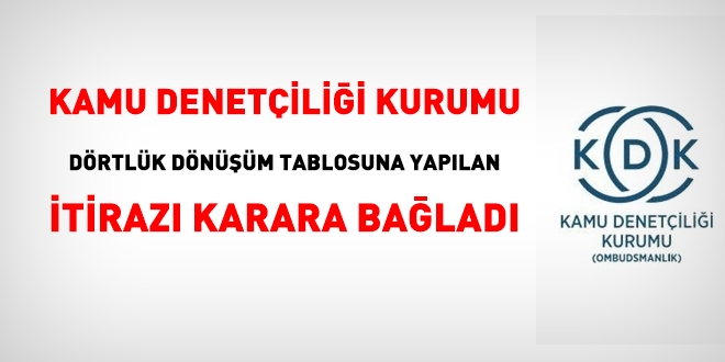 KDK, dörtlük not dönüşüm tablosuna yapılan itirazı karara bağladı